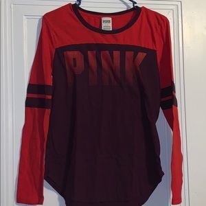 Pink long sleeved shirt